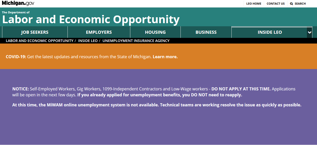 Michigan Marvin Faq Michigan Unemployment Help Career Purgatory