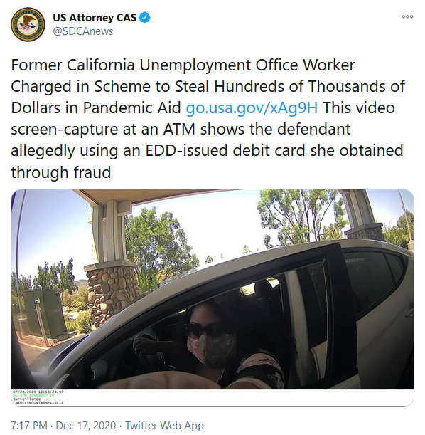 california edd fraudster caught
